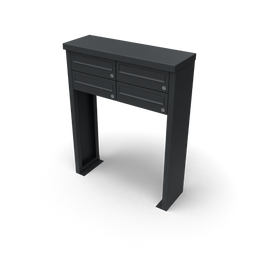 Geroba - Multibox brievenbus 2 breed 2 hoog zwart