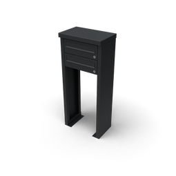 Geroba - Multibox brievenbus 1 breed 2 hoog zwart