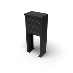 Geroba - Multibox brievenbus 1 breed 3 hoog zwart
