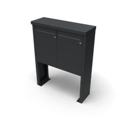 Geroba - Multibox brievenbus 2 breed 2 hoog zwart