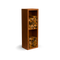 Geroba - Egura cortenstaal Houtopslag 2 vakken met achterwand L50 x B38,5 x H150 cm