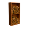 Geroba - Egura cortenstaal Houtopslag 2 vakken met achterwand L100 x B38,5 x H200 cm