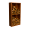 Geroba - Egura cortenstaal Houtopslag 4 vakken met achterwand L100 x B38,5 x H200 cm