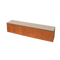 Geroba - Modena Rechthoekige cortenstaal zitbank met Padouk hout L200 x B40 x H42 cm