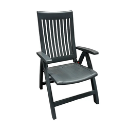 Kettler - Kettler Roma Verstelbare Tuinstoel - Antraciet