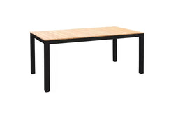 Yoi - Arashi dining table 169x90cm. alu black/teak