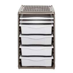 Bama Ri,ordino Opbergsysteem 34x41x53 cm Taupe/Wit