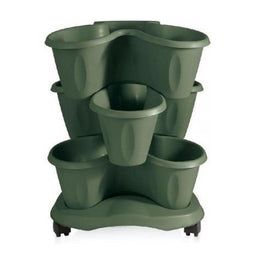 Bama Trifoglio Plantenbak met Wieltjes 40x51 cm Groen