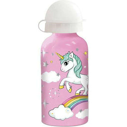 Waterfles Stor Unicorn Rainbow Siliconen Aluminium 400 ml