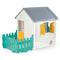 Dolu Speelhuis 122.5x104x156 cm + Geluid Wit/Groen/Grijs/Geel