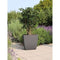 Bloembak - DIVA BASALT - Antracietgrijs - Vierkant - 42 L - 43,5 x 43,5 x H.44,2 cm - EDA - Uitne...