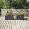 Plantenbak - CAREL - Antracietgrijs - 63 L - 78 x 39 x H.39 cm - EDA - Met wielen - Buiten of binnen