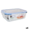 Hermetische Lunchtrommel Quttin Transparant Rechthoekig 1L (6 Stuks)