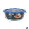 Hermetische Lunchtrommel Quttin Blauw Transparant 1,3 L (6 Stuks)