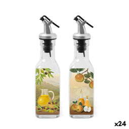 Specerijenset Anna Transparant Zilverkleurig Glas ABS 170 ml 5 x 5 x 20 cm 2 Onderdelen (24 Stuks)