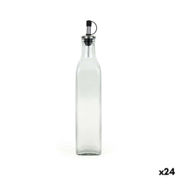 Flesje Anna Transparant Zilverkleurig Glas 0,5 L (24 Stuks)