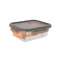 Hermetische Lunchtrommel MasterChef Grijs Transparant Rechthoekig 1,04 L (6 Stuks)