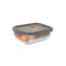 Hermetische Lunchtrommel MasterChef Grijs Transparant Rechthoekig 630 ml (6 Stuks)