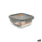 Hermetische Lunchtrommel MasterChef Grijs Transparant Vierkant 800 ml (6 Stuks)