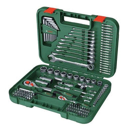 Bosch Advanced 132-delige handgereedschapset (voor zware bevestigingsklussen; sleutels/ratels/sch...