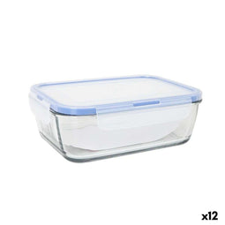 Hermetische Lunchtrommel LAV Grijs Transparant 1,2 L (12 Stuks)