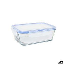 Hermetische Lunchtrommel LAV Grijs Transparant 0,8 L (12 Stuks)
