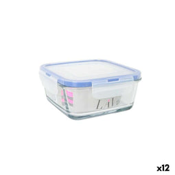 Hermetische Lunchtrommel LAV Blauw Transparant 0,72 l (12 Stuks)