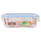Hermetische Lunchtrommel Quttin Boho Transparant Rechthoekig 1 L (6 Stuks)