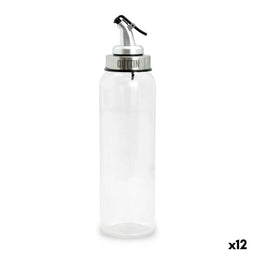 Flesje Quttin Transparant Zilverkleurig Glas 0,5 L 6 x 6 x 26 cm (12 Stuks)