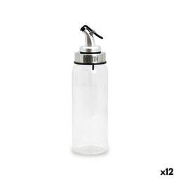 Flesje Quttin Transparant Zilverkleurig Glas 5,5 x 5,5 x 20,5 cm (12 Stuks)