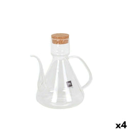 Flesje La Mediterránea Bell Transparant Siliconen Borosilicaatglas 1 L (4 Stuks)