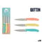 Schiller messenset Quttin Basic Multicolour Roestvrij staal 9 cm 3 Onderdelen (18 Stuks)