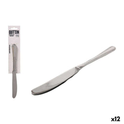 Messen Set Quttin Antártica Zilverkleurig Roestvrij staal 21,6 x 1,8 cm 2 Onderdelen (12 Stuks)