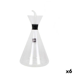 Flesje La Mediterránea Iraia Transparant Borosilicaatglas 1 L (6 Stuks)