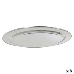 Serveerschaal Quttin Quttin Roestvrij staal Ovalen 40,5 x 26,5 cm (18 Stuks)