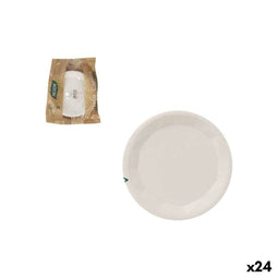 Bordenset Algon Wit 17 cm 10 Onderdelen (24 Stuks)