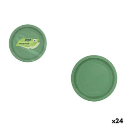 Bordenset Algon Groen 20 cm 10 Onderdelen (24 Stuks)