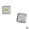 Bordenset Algon Zilverkleurig 20 cm 20 x 2 cm 10 Onderdelen (18 Stuks)