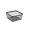 Veelzijdige mand Confortime Zwart Metaal 30,5 x 30,5 x 15,2 cm (6 Stuks)