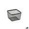 Veelzijdige mand Confortime Zwart Metaal 24,5 x 24,5 x 17 cm (8 Stuks)