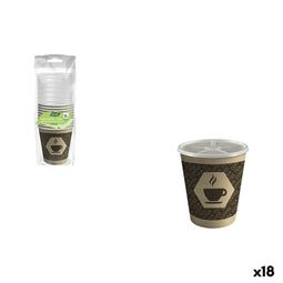 Glazenset Algon Bruin 120 ml 12 Onderdelen (18 Stuks)