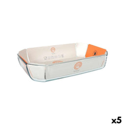 Serveerschaal MasterChef Rechthoekig 3,2 L 33 x 22 x 6,5 cm 33 x 22 cm (5 Stuks)