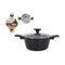 Kookpot met Deksel MasterChef 24 cm 2,5 mm (4 Stuks)