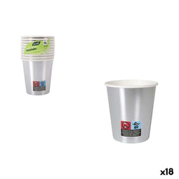 Glazenset Algon Zilverkleurig 200 ml 10 Onderdelen (18 Stuks)