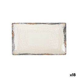 Serveerschaal La Mediterránea Albus Rechthoekig 25,3 x 15 x 2 cm (18 Stuks)