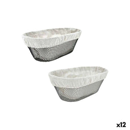 Broodmand Metaal Ovalen 28 x 15 x 10 cm (12 Stuks)
