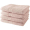 TODAY Set van 4 100% katoenen badhanddoeken - 50x100 cm - Zandroze