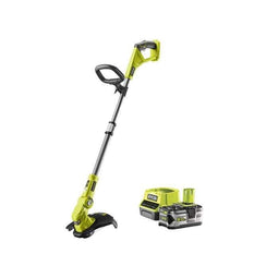 Trimmer / Kantenrichter - RYOBI - Knipsel Ø 25-30 cm - Draad Ø 1 x 1,6 mm - 1 accu 18 V 5 Ah en 1...