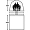 Opblaasbare schuilplaats - KAMPA - AIR Shleter 300 - 3 x 3 m - Grijs en zwart