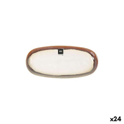 Serveerschaal La Mediterránea Fustam Ovalen 25,8 x 12 x 2,2 cm (24 Stuks)